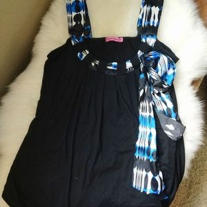 NWOT Black Maternity Work Tank